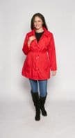 Womens  Lightweight Red Travel Jacket db23